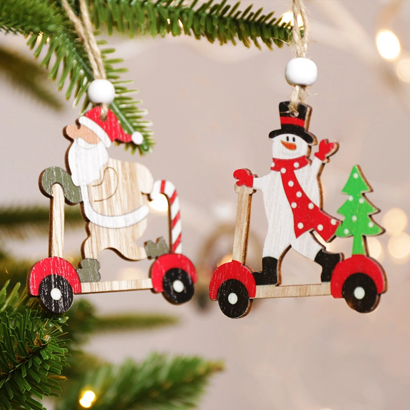 Chritmas Santa Snowman Hanging Crafts Tree Pendants Decoration for Home