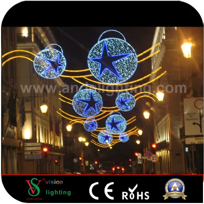 Comercio al por mayor LED decorativo de Navidad que ilumina las luces de bola al aire libre