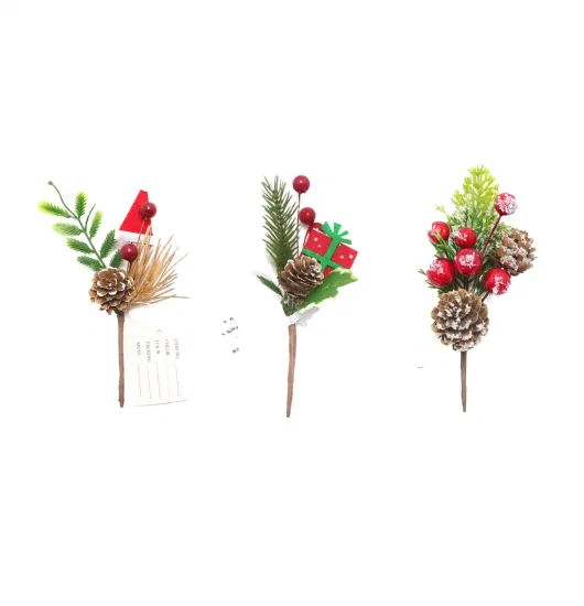 Selecciones de esquejes de decoración de árbol de Navidad de flor artificial de arándano de espuma caliente